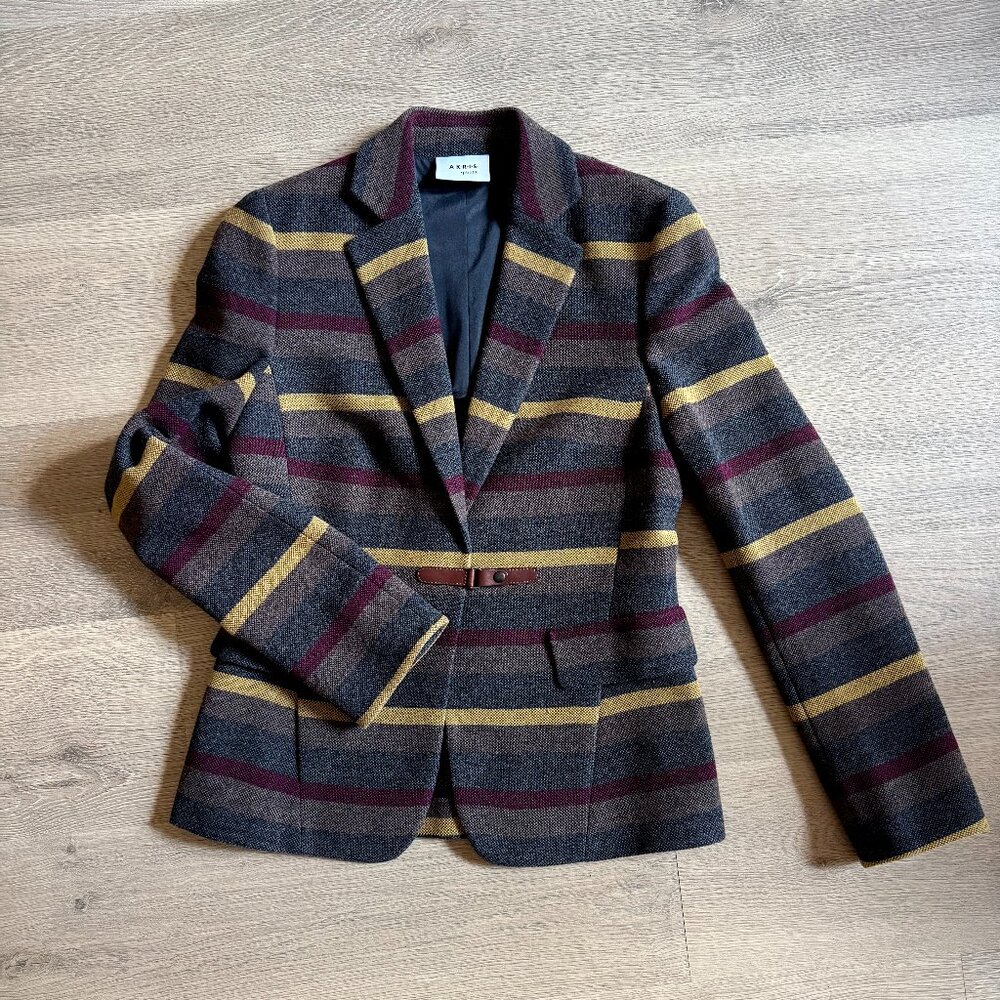 Arket Striped Wool Blazer – Equestrian Ralph Lauren Vibes